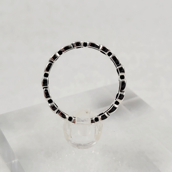 Sterling Silver Elephant Eternity Band - Picture 8 of 13